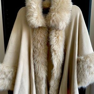 Faux Fur Cape